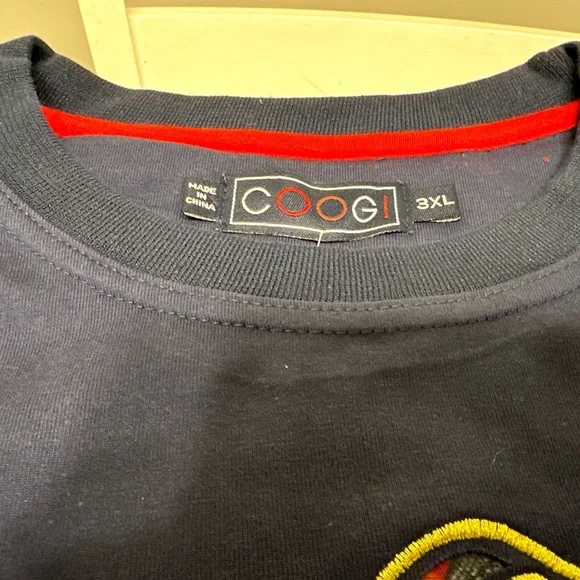 VINTAGE COOGI KNITWEAR TSHIRT STYLE ON SPELLOUT NWT- Dead-stock-3XL-Original Bag - Picture 8 of 15